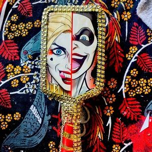 Hellofa Handmade’s New Vs Old Harley Quinn Collectible Salon Style Brush